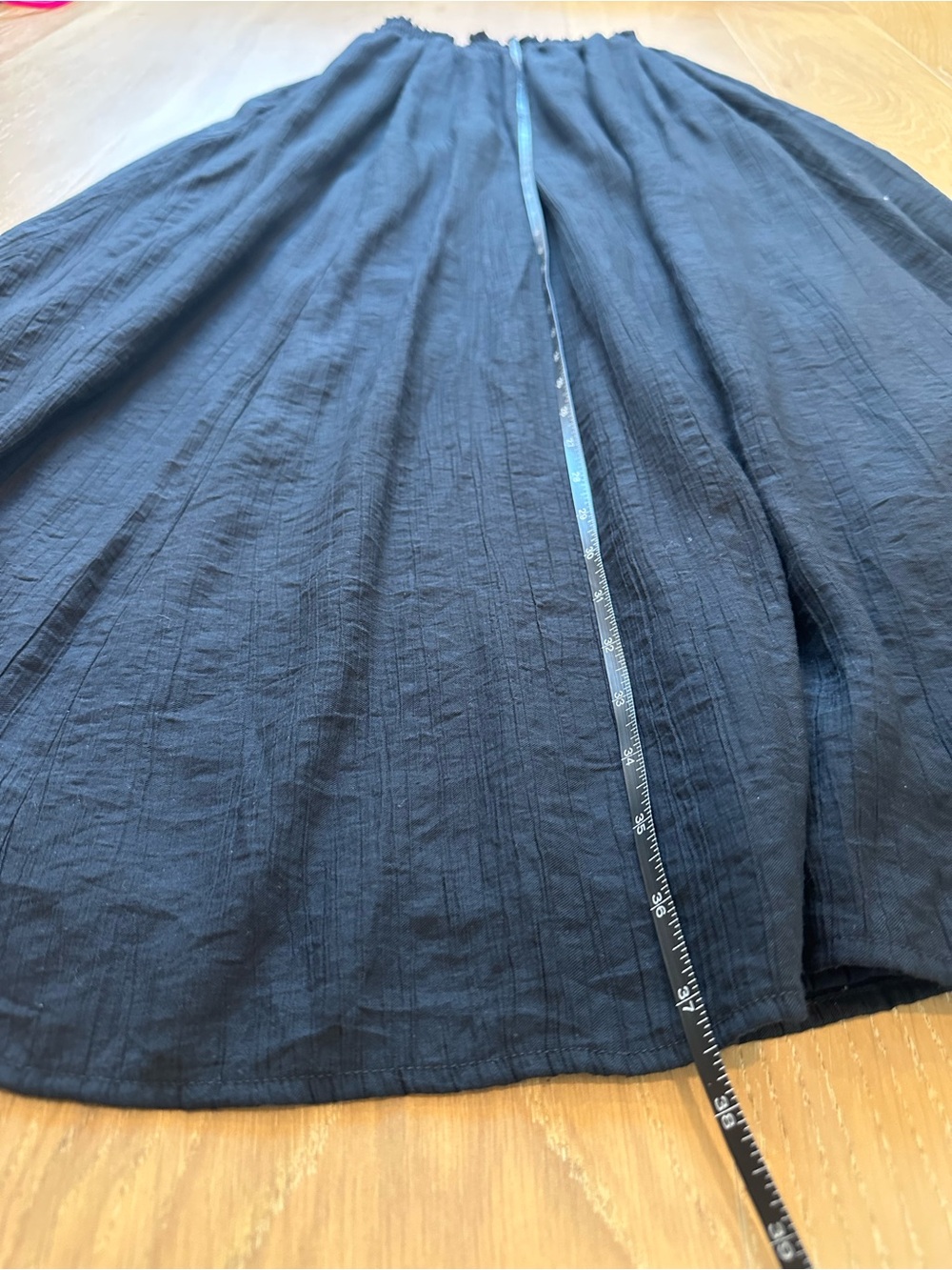 Abercrombie Gauzy Long Elastic Black Maxi Skirt Resortwear Flowy Romantic XS - Picture 9 of 10